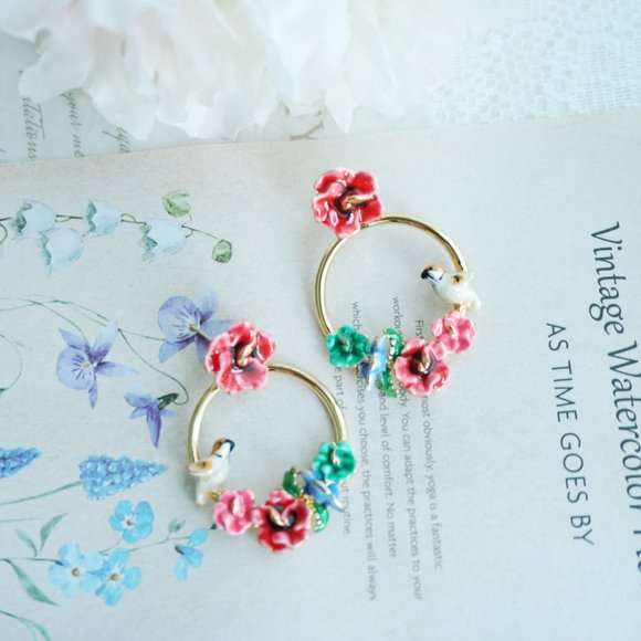 Bill skinner robin bird earrings - Picture 4 of 8